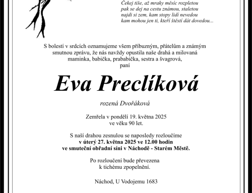 Zemřela Evička